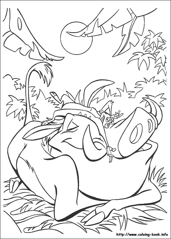 The Lion King coloring picture